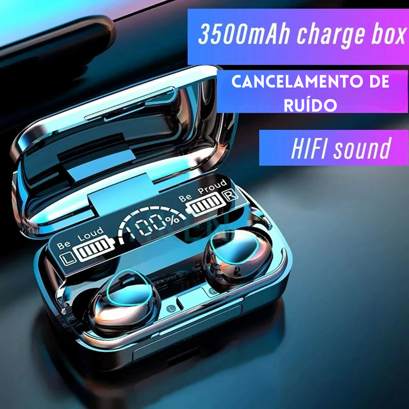 Fone Bluetooth M1O Tws , Sem fio com cancelamento de ruidos
